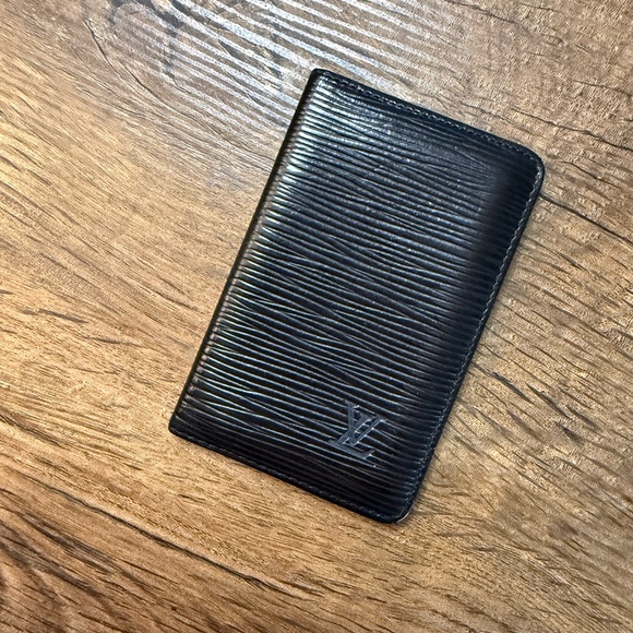 Louis Vuitton Black Card Holder pocket organizer